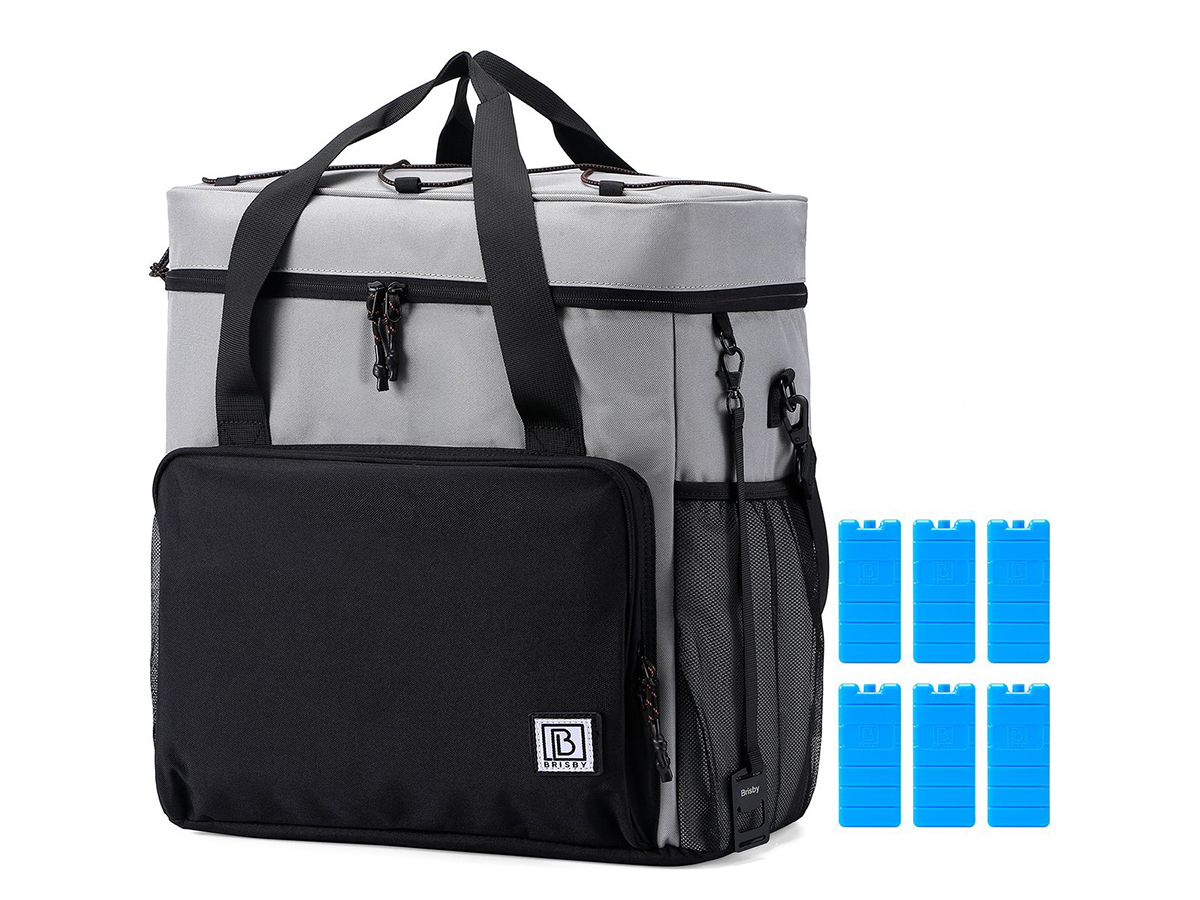 Brisby 4-laags geïsoleerde 40 liter koeltas - Grey