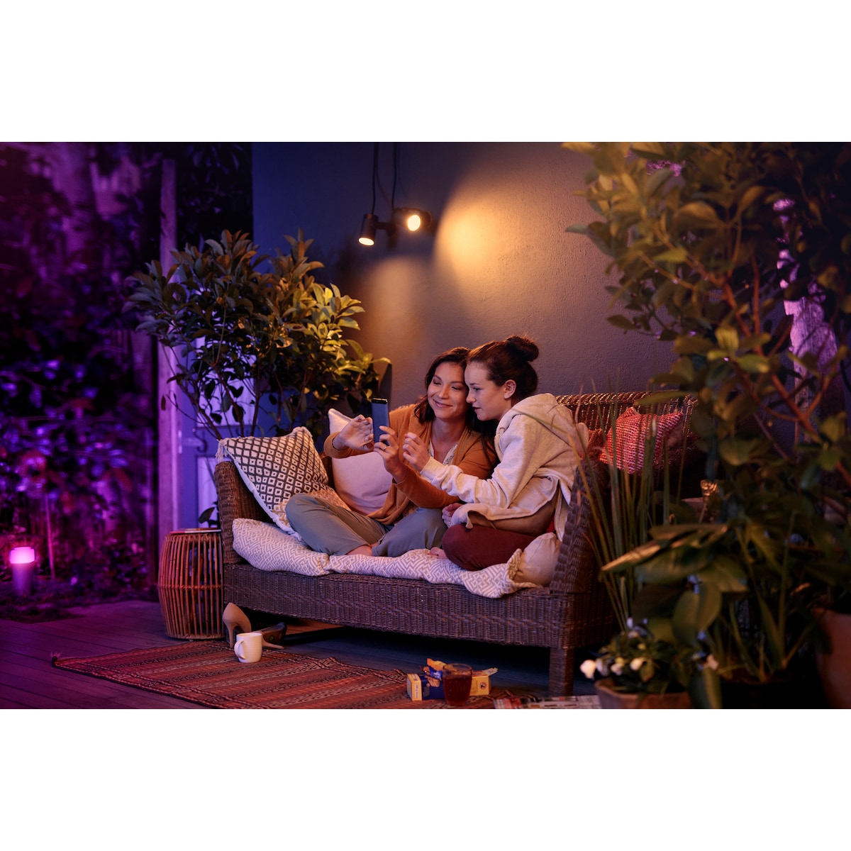 Philips Hue Lily utvidelse med pigg 1x8W (sort)