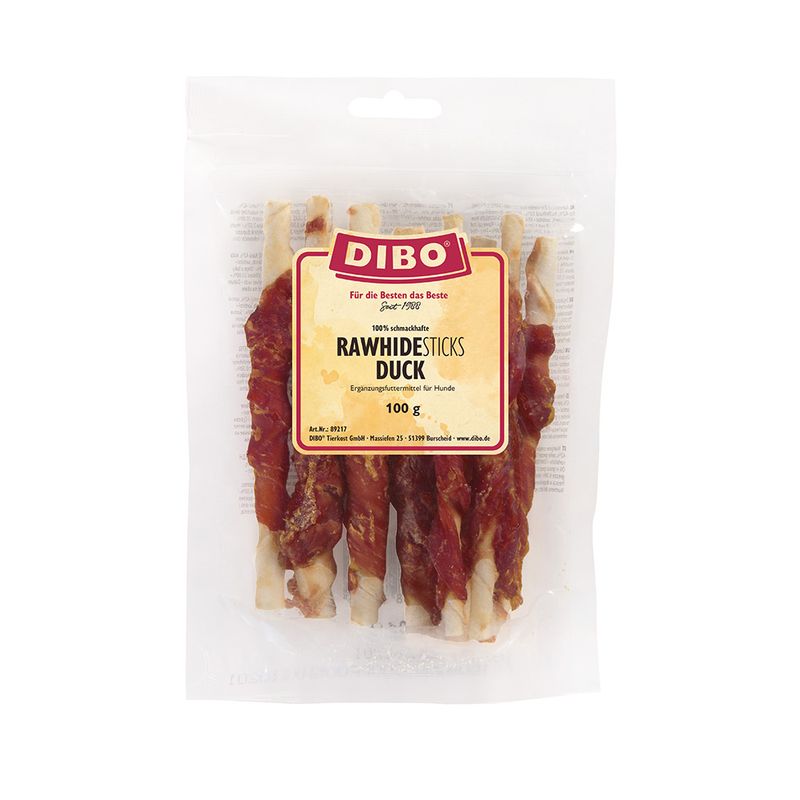 DIBO Bâtonnets de peau crue au canard