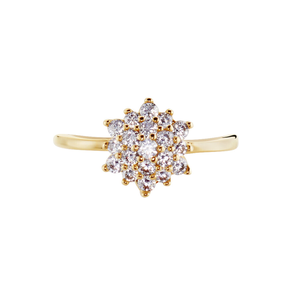 Bague Plaqué Or Sadoth Oxyde De Zirconium