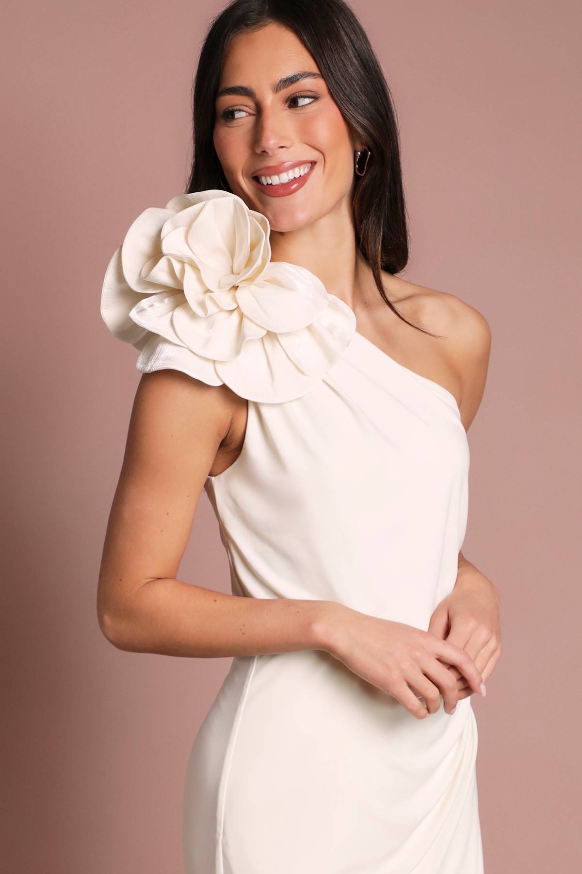 Coast Robe Longue En Jersey Asymétrique À Corsage