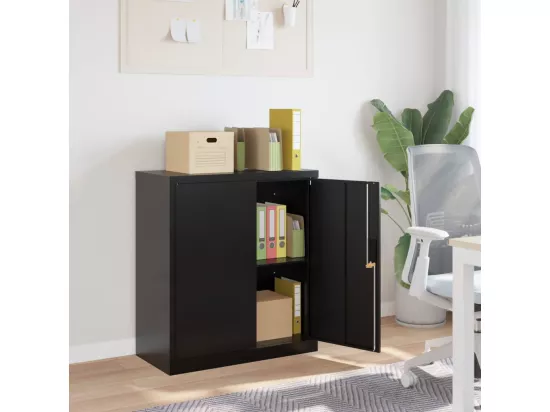 Classeur noir 79x40x90 cm acier