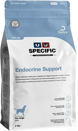 Specific CED-DM Endocrine Support Chiens Adultes Diabète Troubles Endocriniens 3x2kg