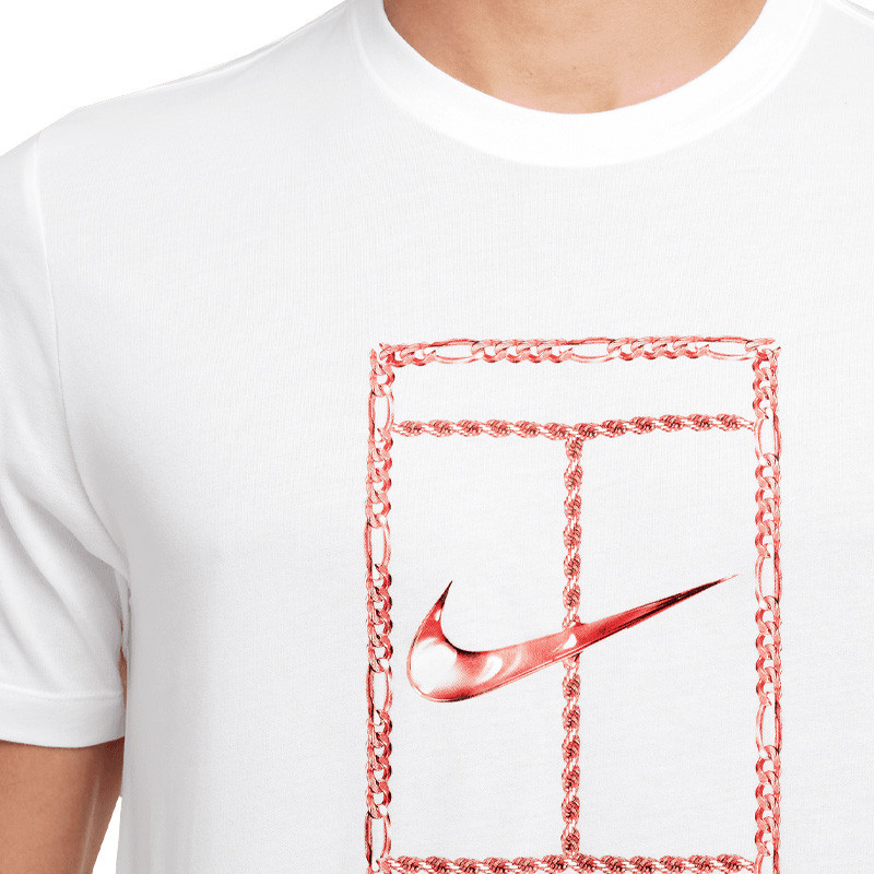 Tee-shirt de tennis Nike Court Dri-Fit blanc