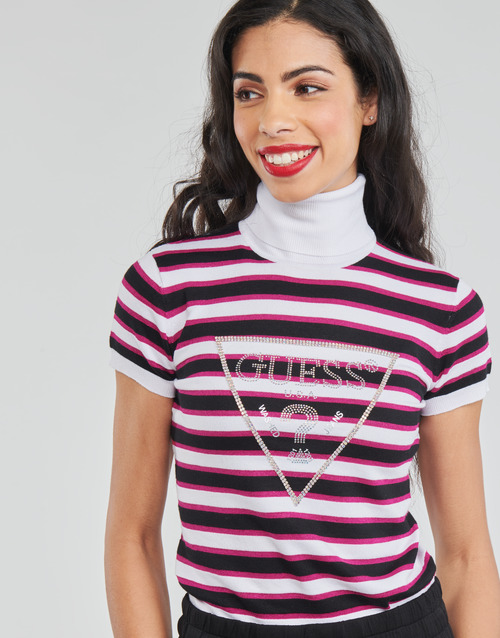 Guess - GERALDE TURTLE NECK - Noir / Blanc