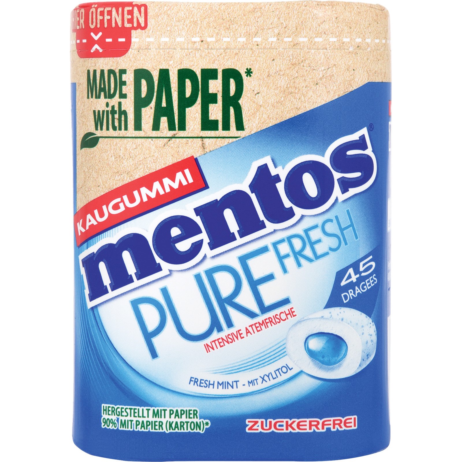 Mentos Fresh Mint Kaugummi 90 g