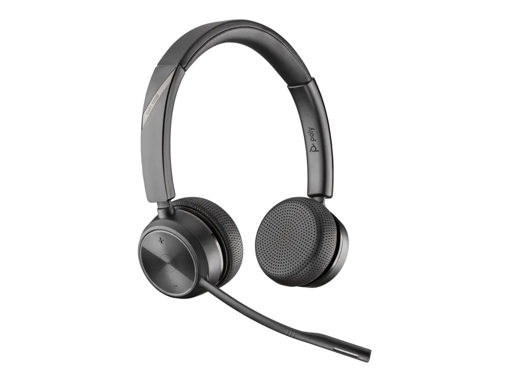 Poly Savi 7220 Office - Savi 7200 Series - headset - på øret - DECT - trådløs - sort