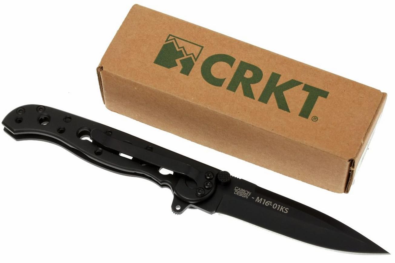CRKT M16 - Stainless - Black Spear point - M16-01K