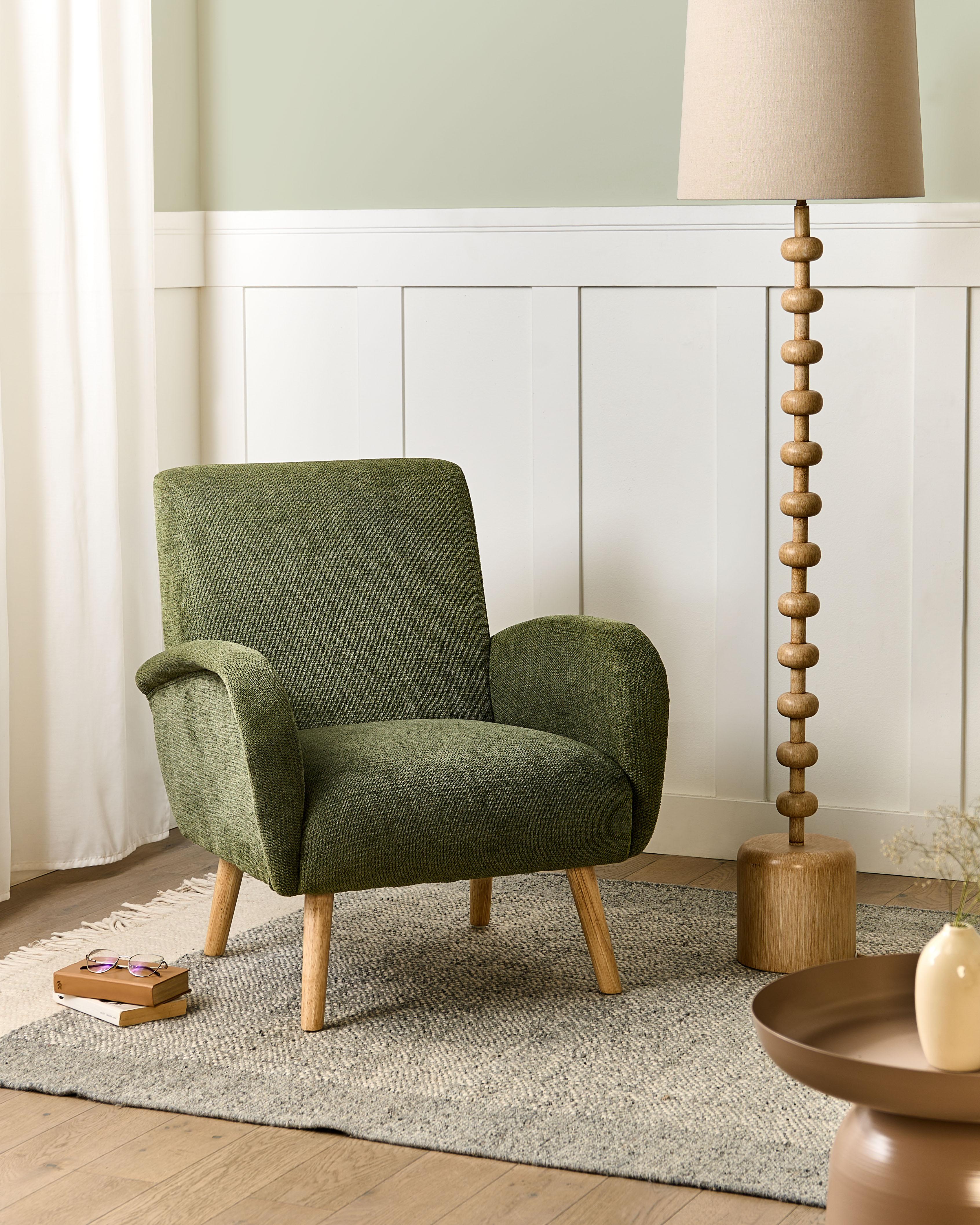 Fauteuil PLASSEN Stof Groen