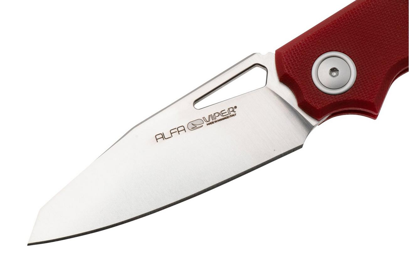 Viper Alfa V6020GR, Satin CPM MagnaCut, Red G10 zakmes, Simone Tonolli design