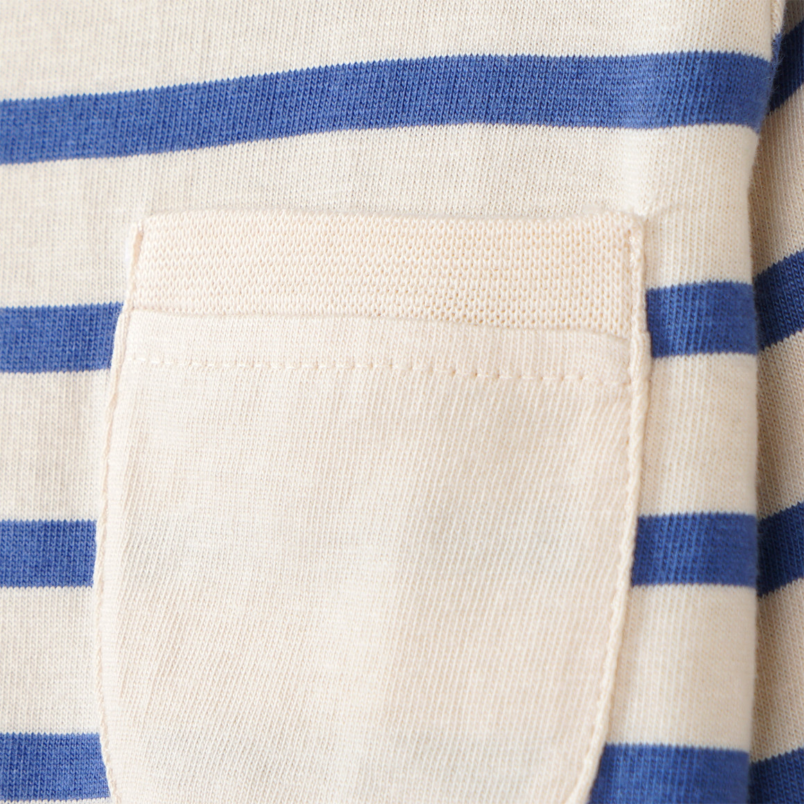 Topomini 2 Baby Langarmshirts aus Bio-Baumwolle creme / dunkelblau