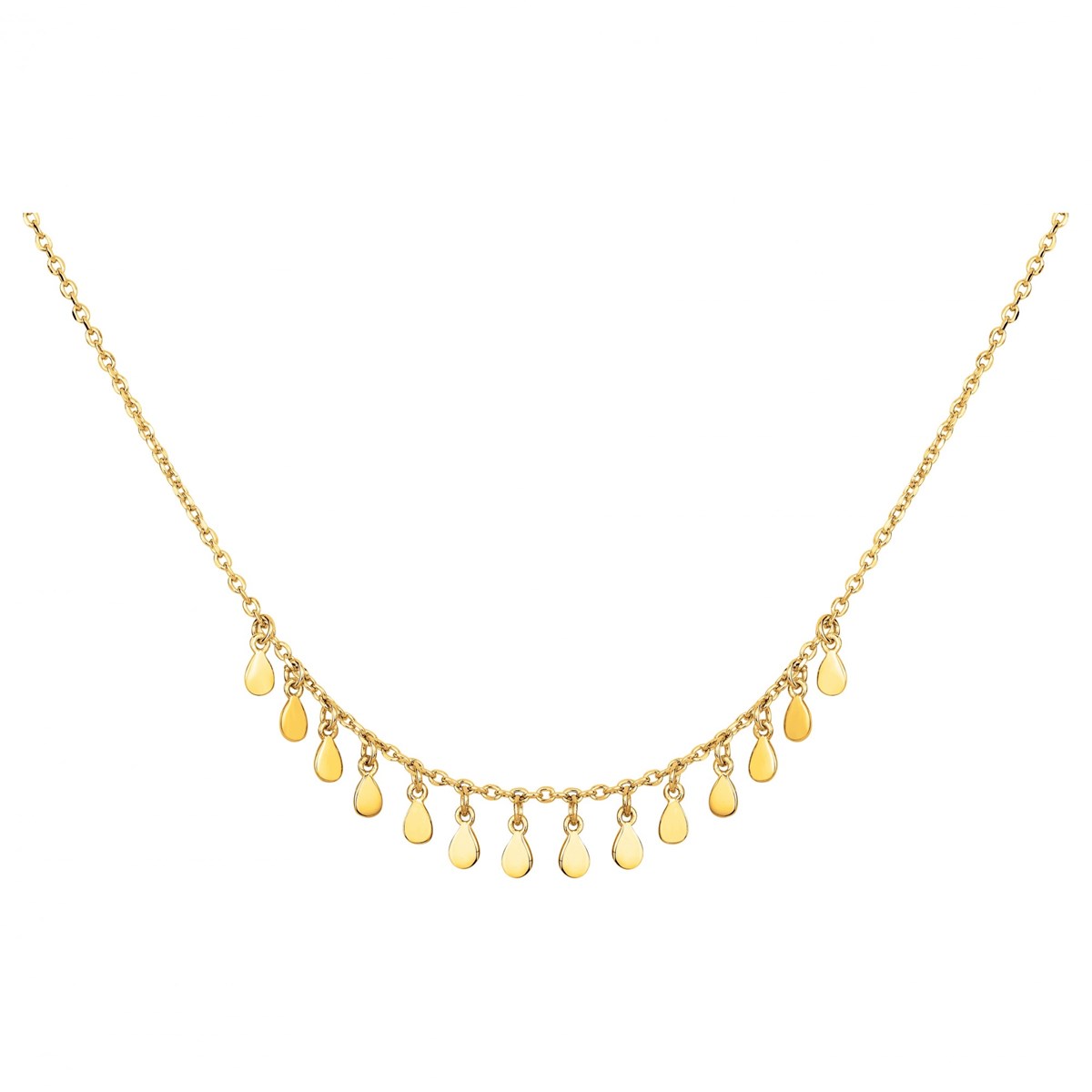 Collier en Plaqué Or avec oxyde de zirconium