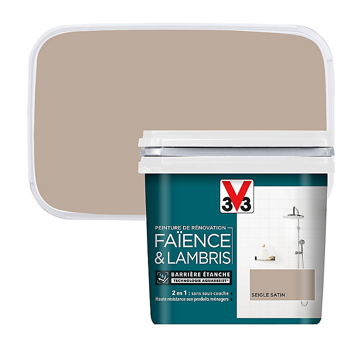 Peinture de rénovation faïence et lambris V33 seigle satin 750ml