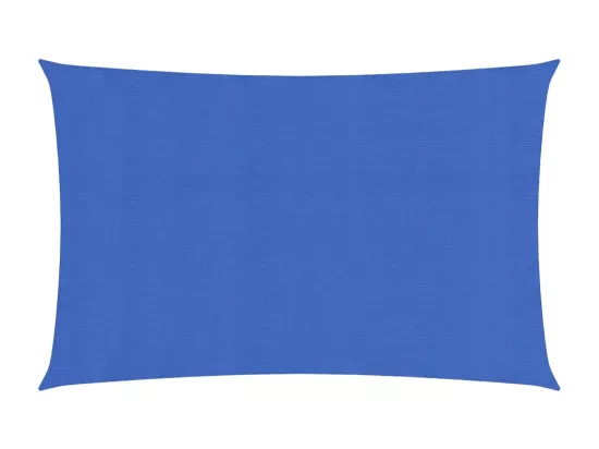 Voile d'ombrage 160 g/m² rectangulaire bleu 3x6 m PEHD