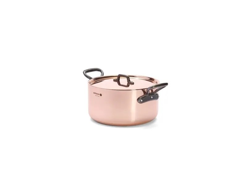 de Buyer 6466.24, 5,4 L, Rund, Kobberfarve, Kobber, Rustfrit stål, Støbejern