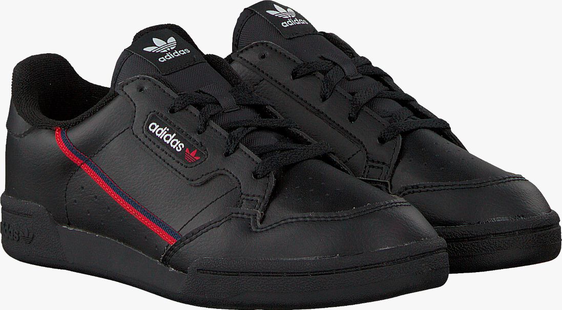 ADIDAS zwarte adidas lage sneakers continental 80 c