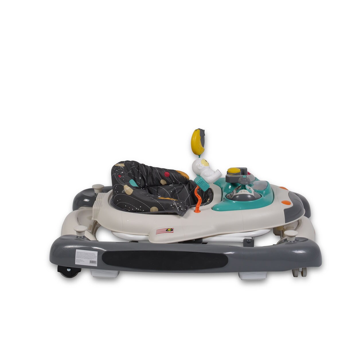 Cangaroo Lauflernhilfe Cosmos 3 in 1 Wippe, Stopper Musik Licht höhenverstellbar türkis