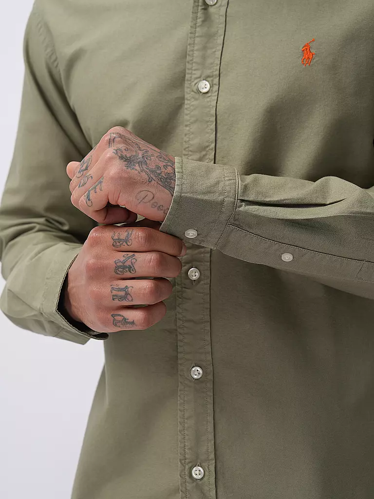 POLO RALPH LAUREN Hemd Custom Fit grün