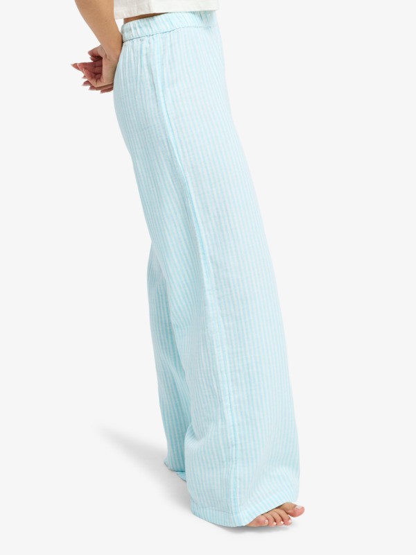 Sun Spell Pantalon taille élastique Blanc Femme