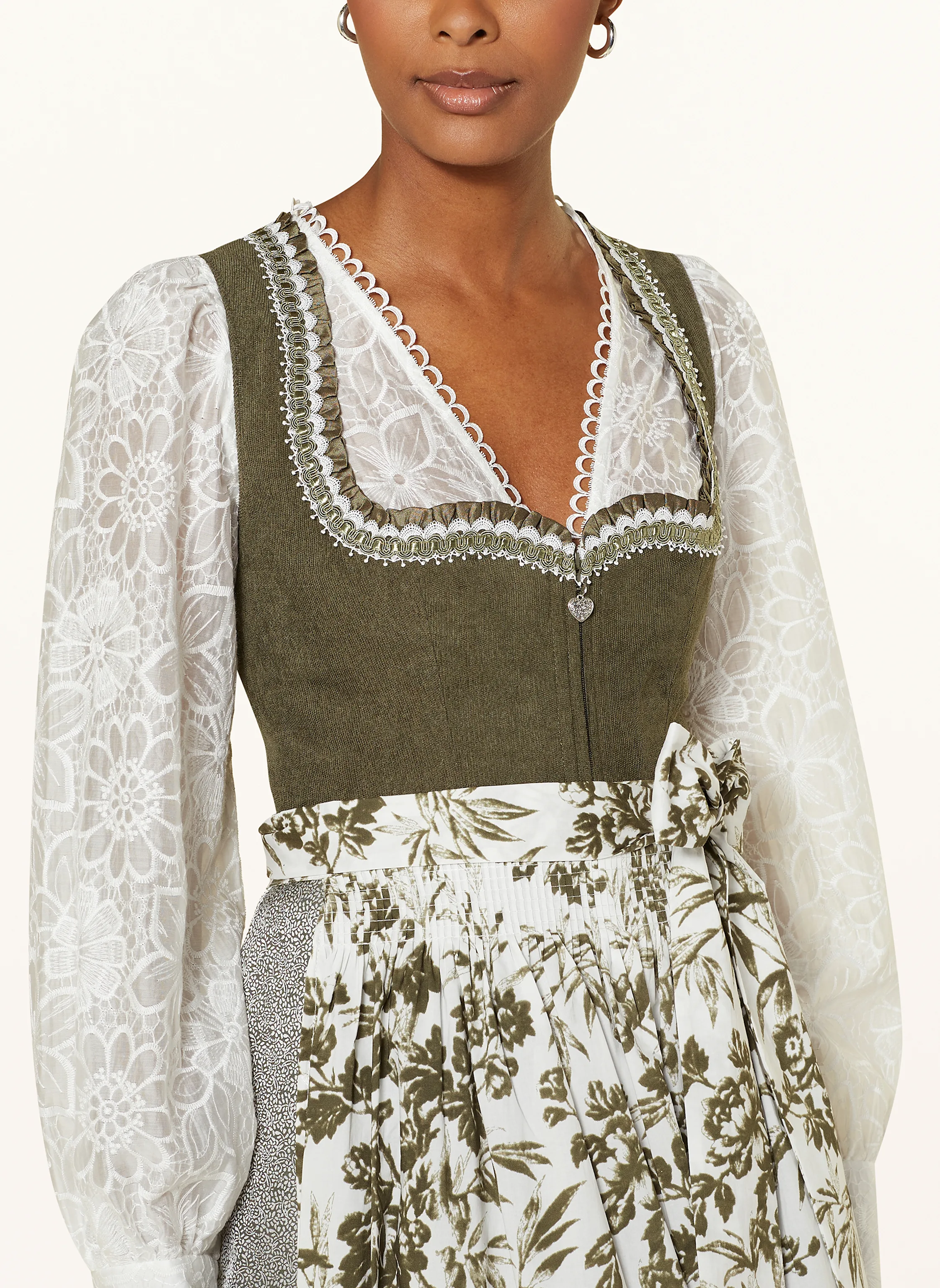 KRÜGER Dirndlbluse aus Spitze