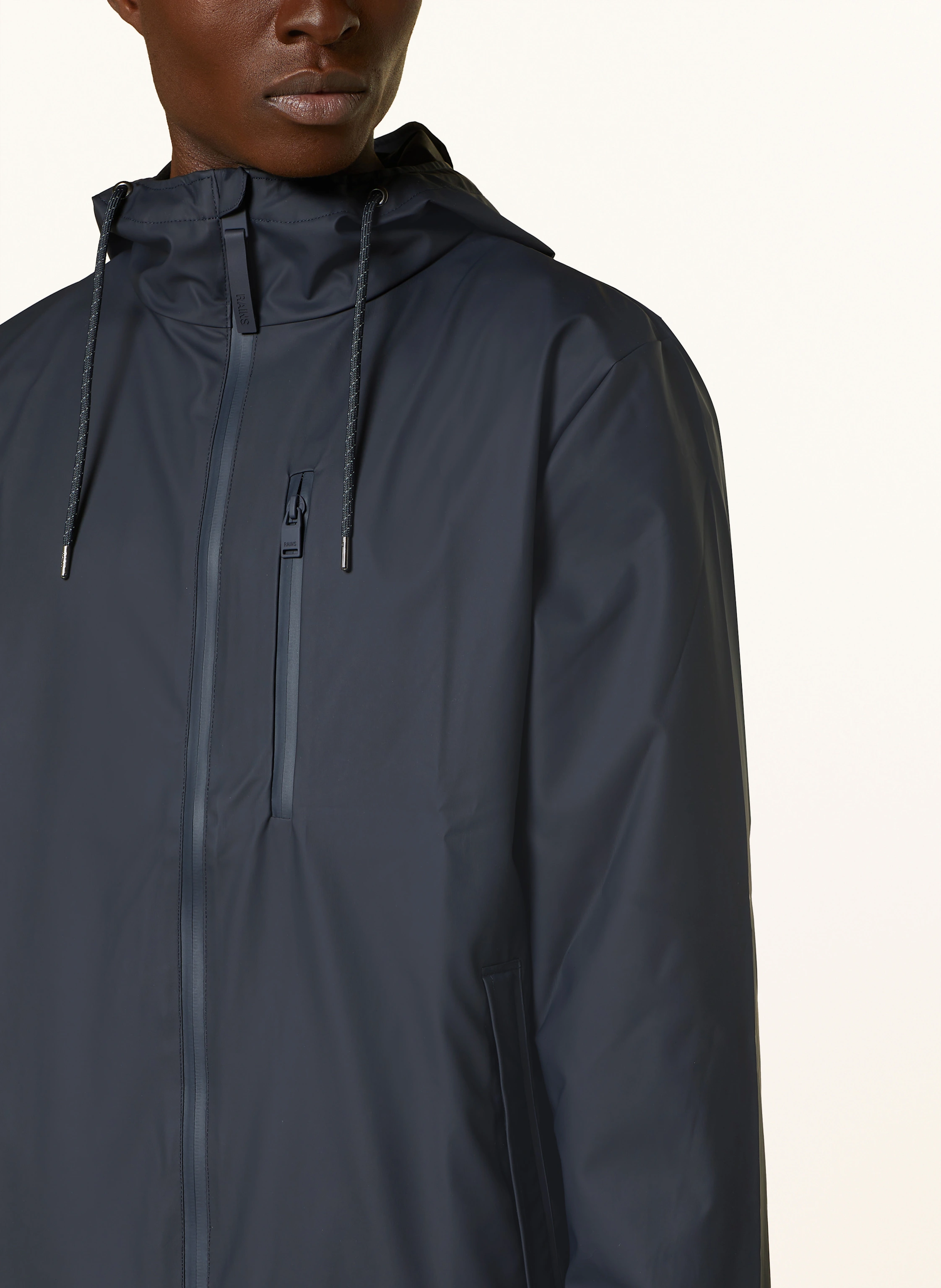 RAINS Regenmantel LONG STORM BREAKER W3
