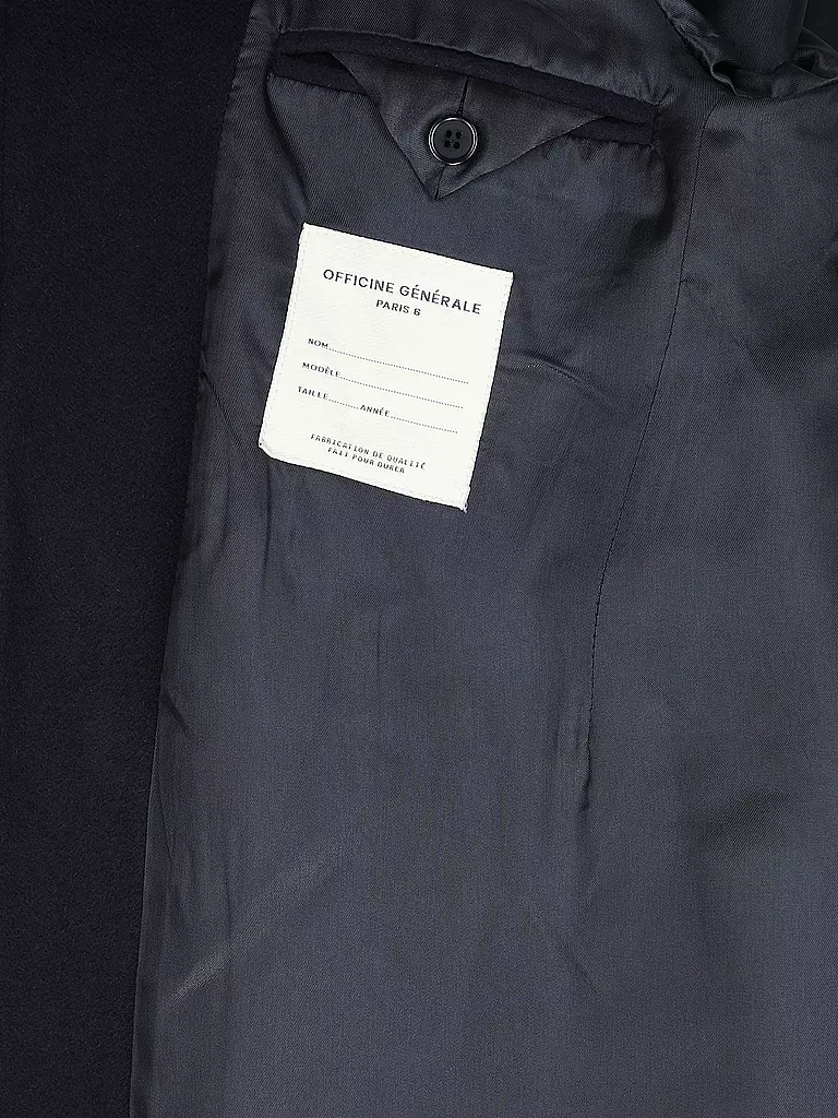 OFFICINE GENERALE Wollmantel PHILIP MOCKNECK dunkelblau