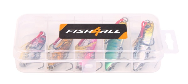 Jigs métalliques mer Fish4All (5pcs)