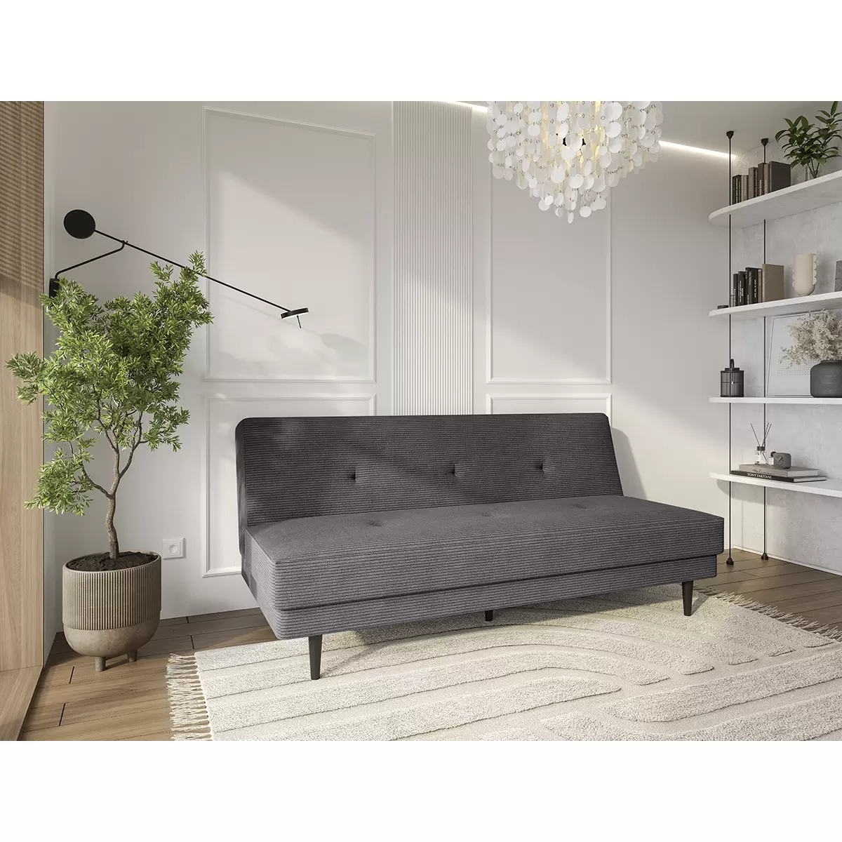Schlafsofa Muffin 100x192 Anthrazit