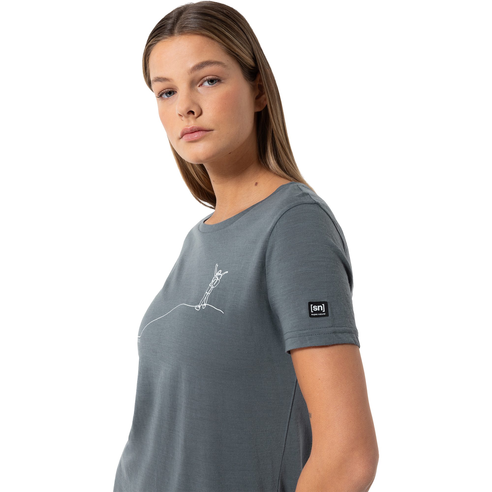 super.natural Bergglück T-Shirt Damen turbulence blue