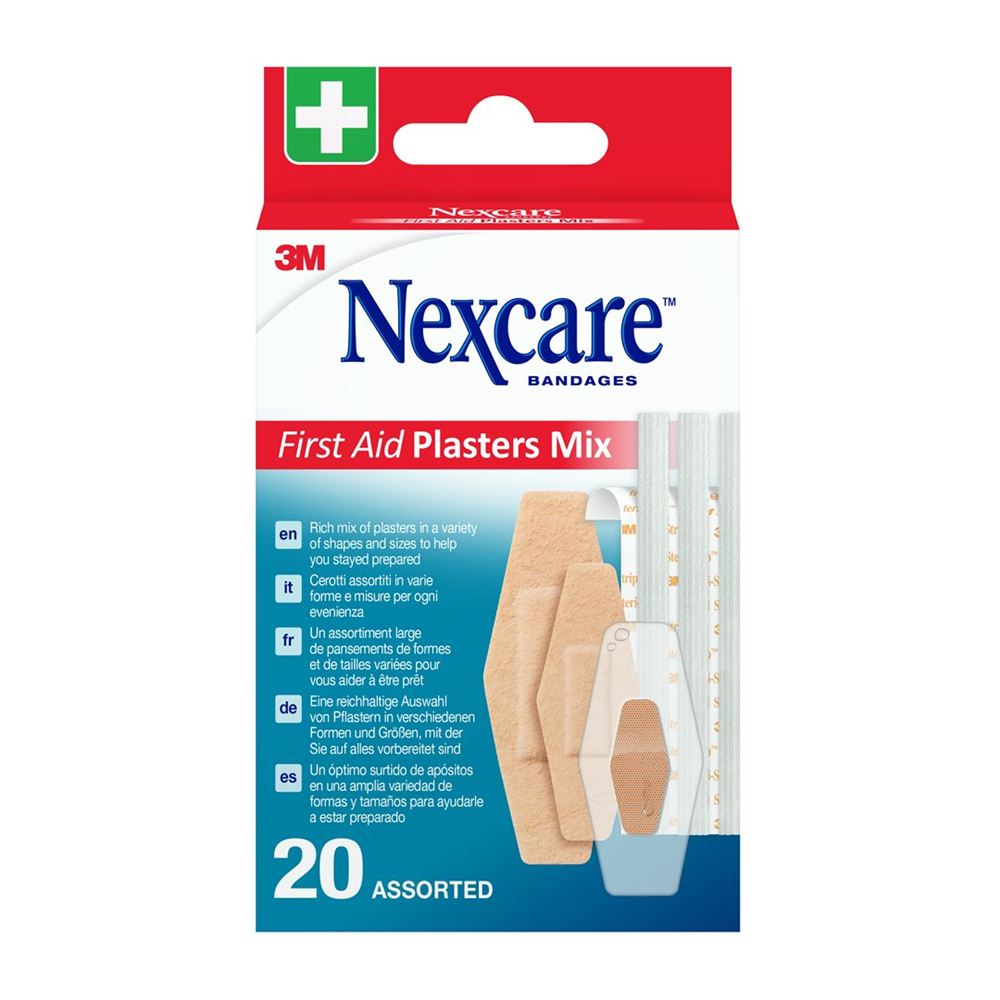 NEXCARE First Aid Pflasters<br>20 Stück, Mix assortiert