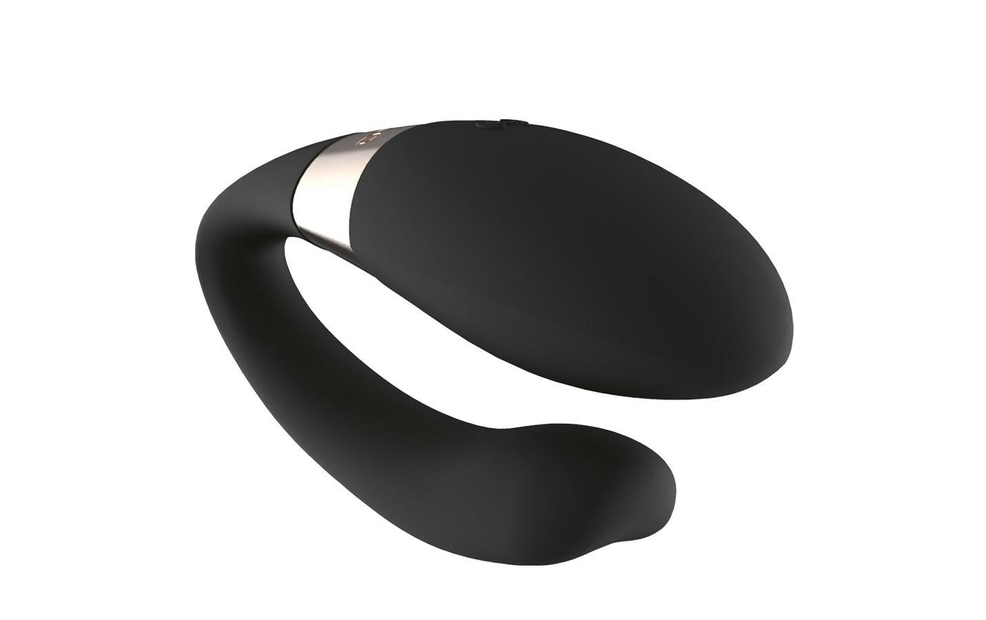 Paarvibrator Tiani Duo schwarz<br>Hochwertiges Sextoy zur gleichzeitigen Stimulierung des G-Punkts, der Klitoris und des Penis