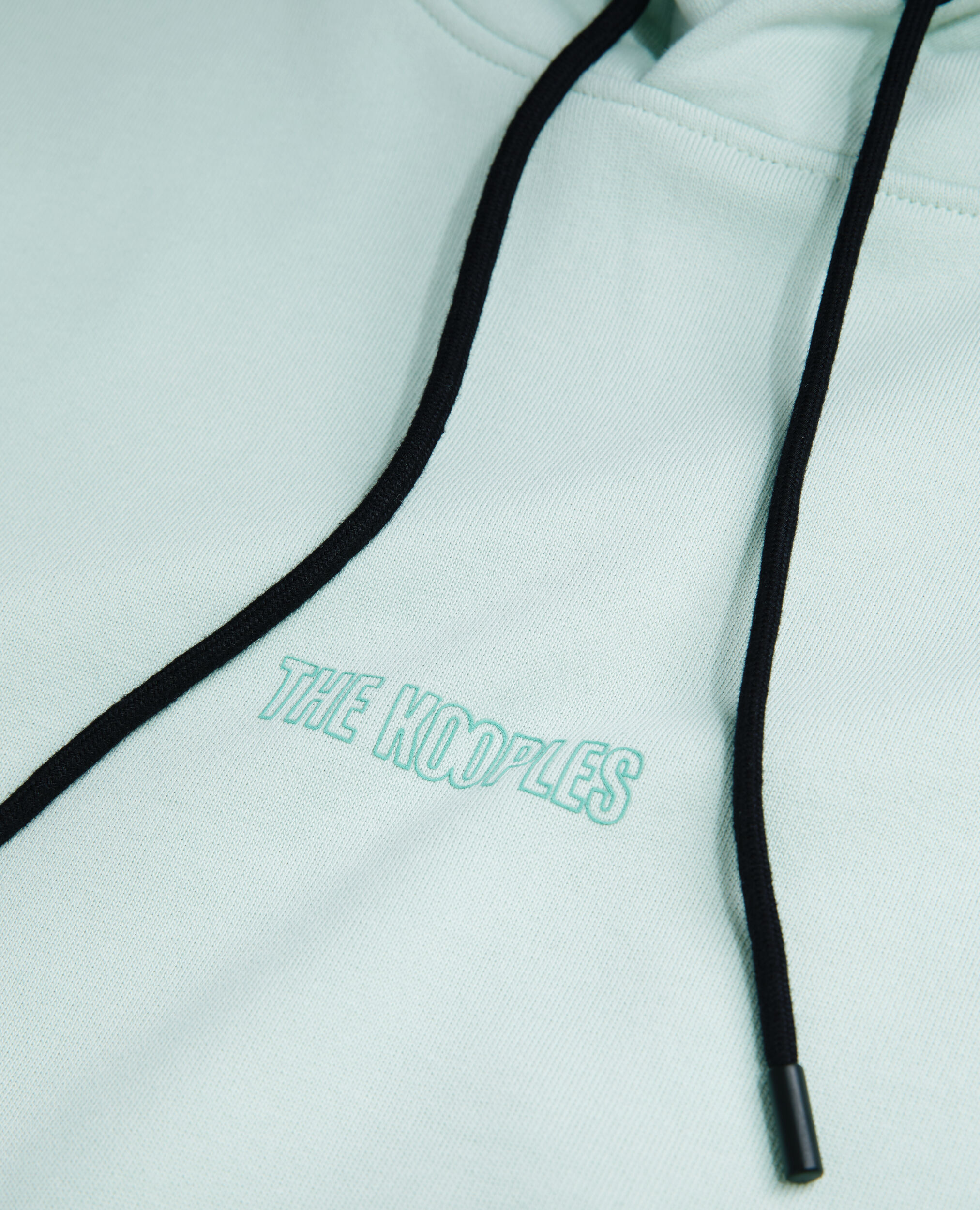 Sweatshirt à capuche vert avec logo