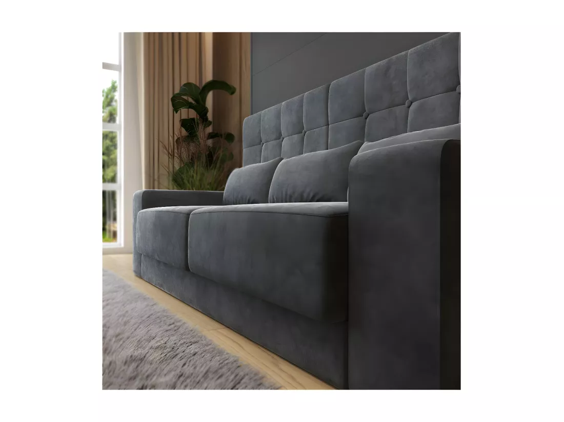 Lit escamotable 180x200cm Vertical Canapé Anthracite Lit Mural SUP M1 Anthracite