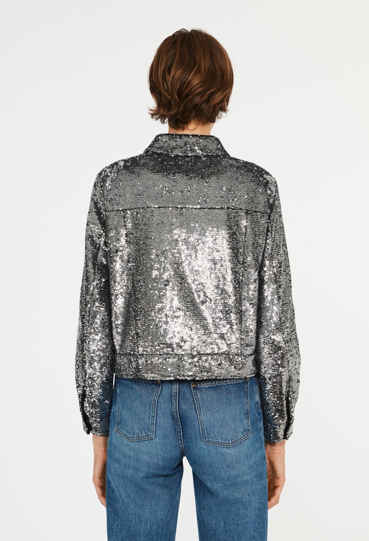 Blouson &agrave; sequins