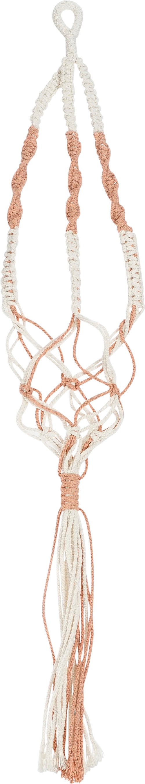 Mica Decorations plantenhanger crème 84 x 4 x 1,5 cm