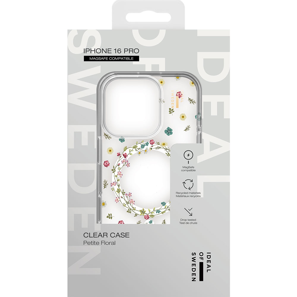iPhone 16 Pro MagSafe Hardcase Hülle Clear Case Recycled (IDCLCMS-I2461P-507) - Petite Floral