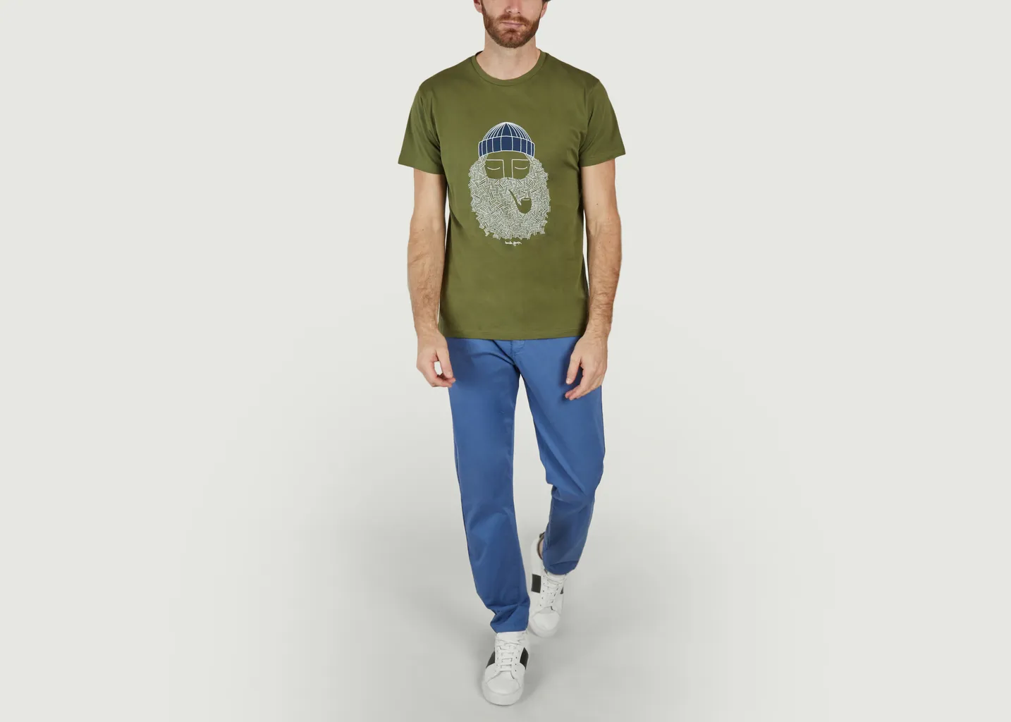 T-shirt Smoking Pipe Bask in the Sun