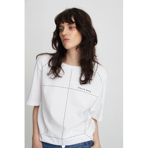 Stella Nova Kortærmet T-shirt, White, L