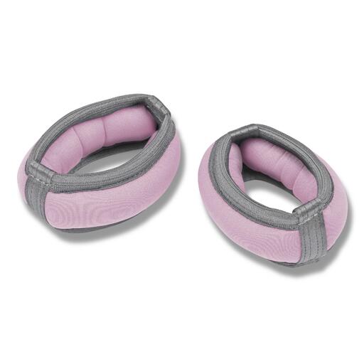 Pulseiras de neoprene com peso e enchimento de grânulos de metal índigo, 2 unidades de 0,2 kg cada.