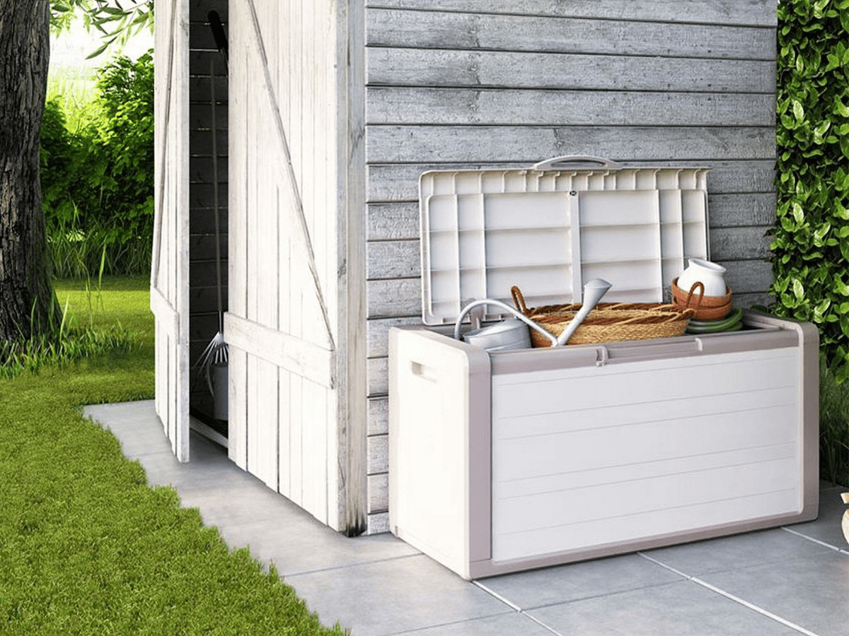 Keter gulliver tuinbox - 300l - 118x55x49cm - beige