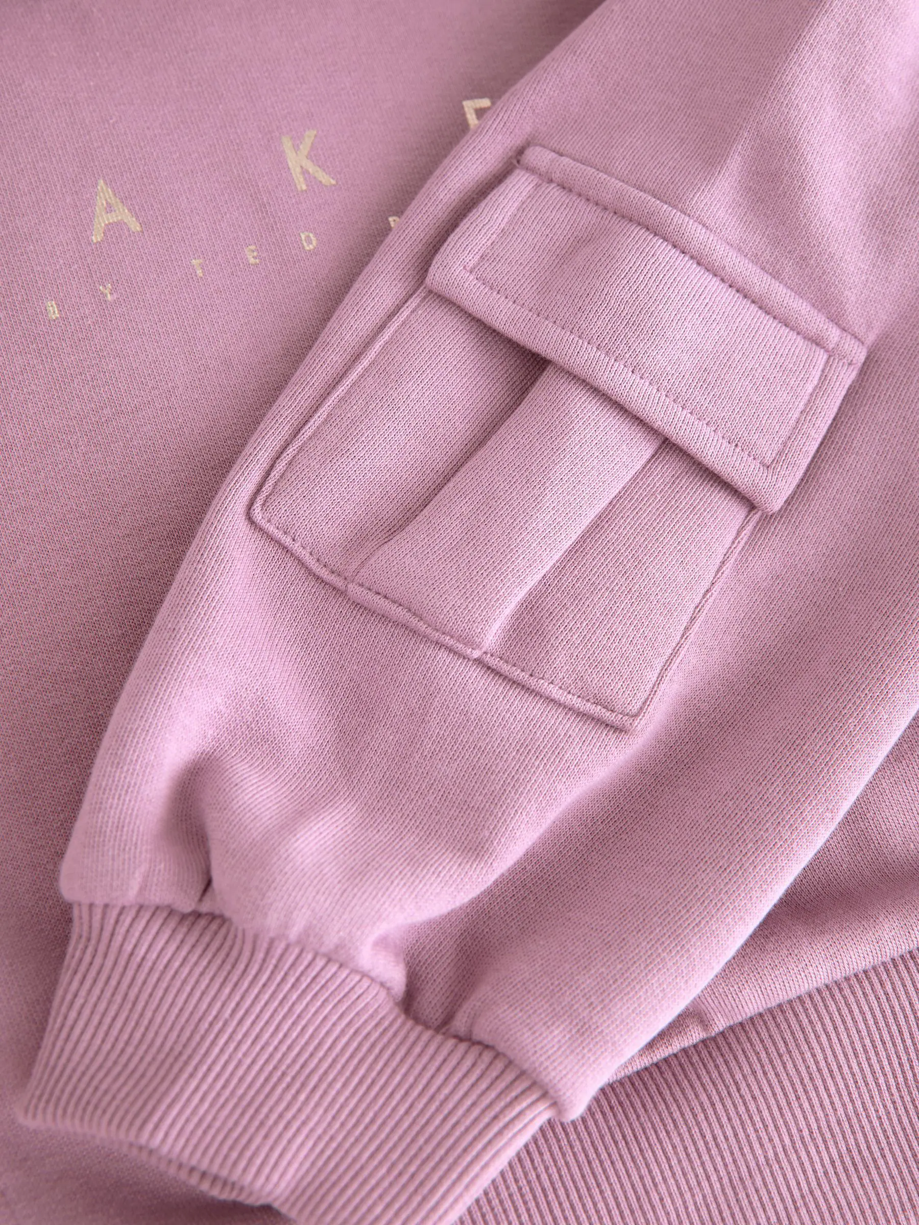 Baker by Ted Baker Paarse 2 Pieces Hoodie en Cargobroeken met Wijde pijpen Set