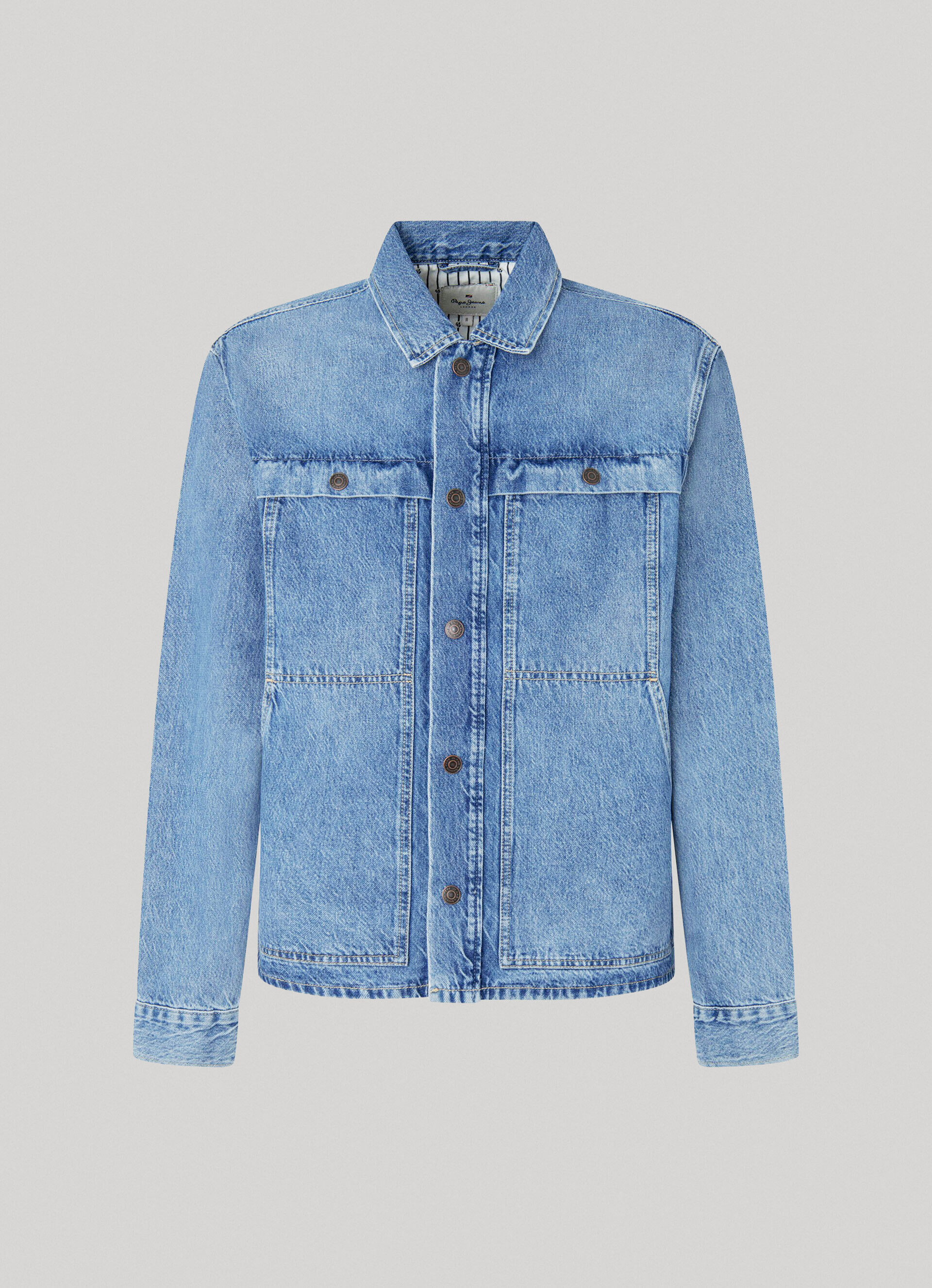 JAQUETA JEANS DE CORTE REGULAR - jeans