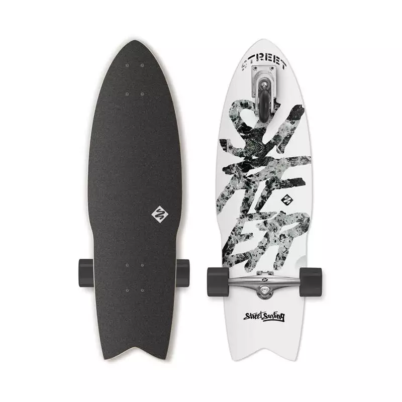 surfskate 3 roues STREET SURFING shark attack 30´´ great white