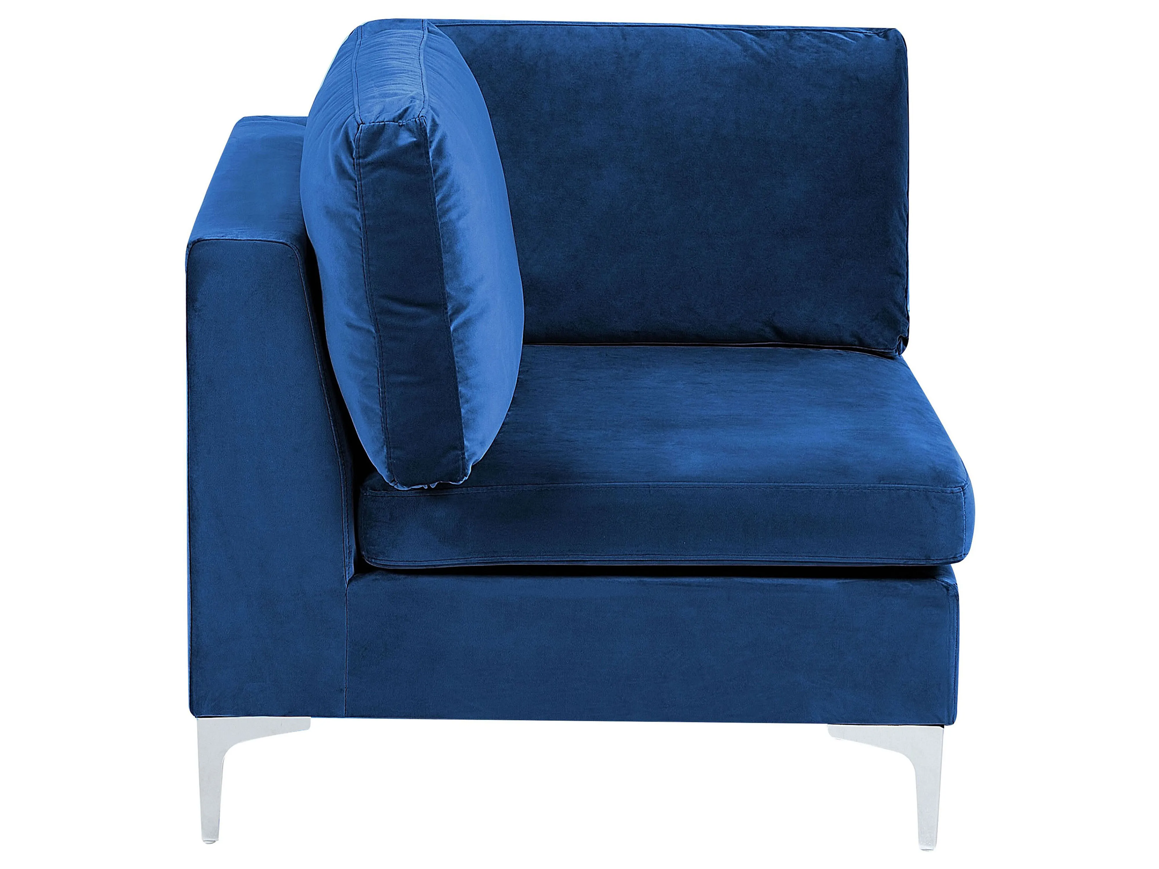 Hoekmodule EVJA Fluweel Marineblauw