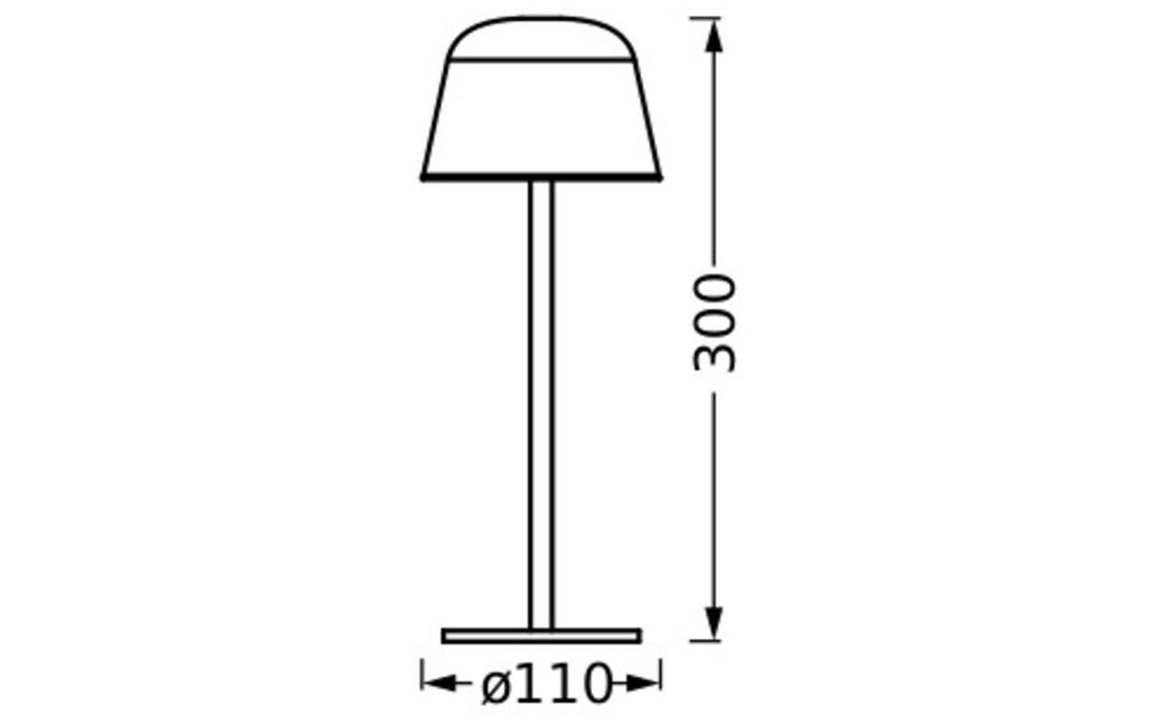 Endura Style Table CCT USB MagentaTragbare akkubetriebene Tischleuchte