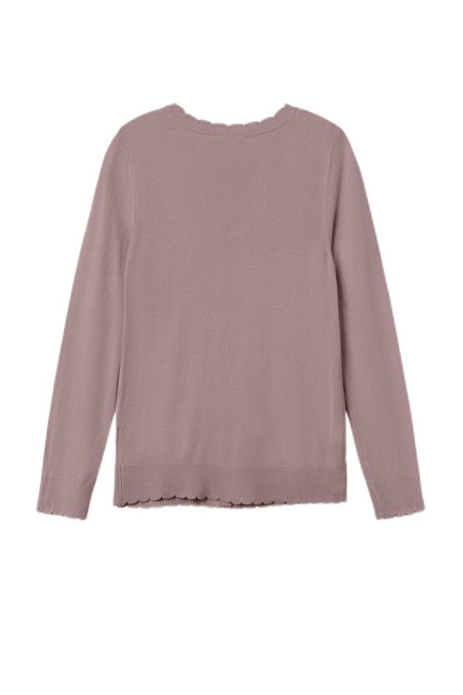 NAME IT fijngebreid vest NKFVAMONE mauve