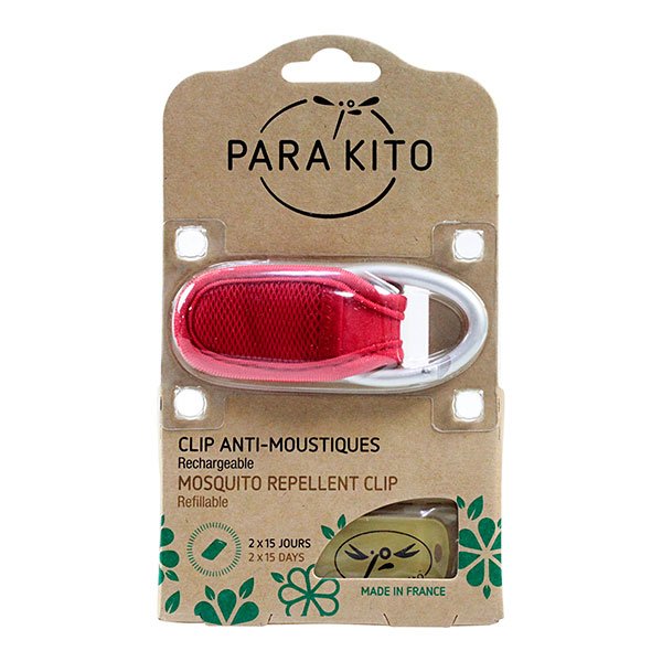 Clip anti-moustique rechargeable rouge