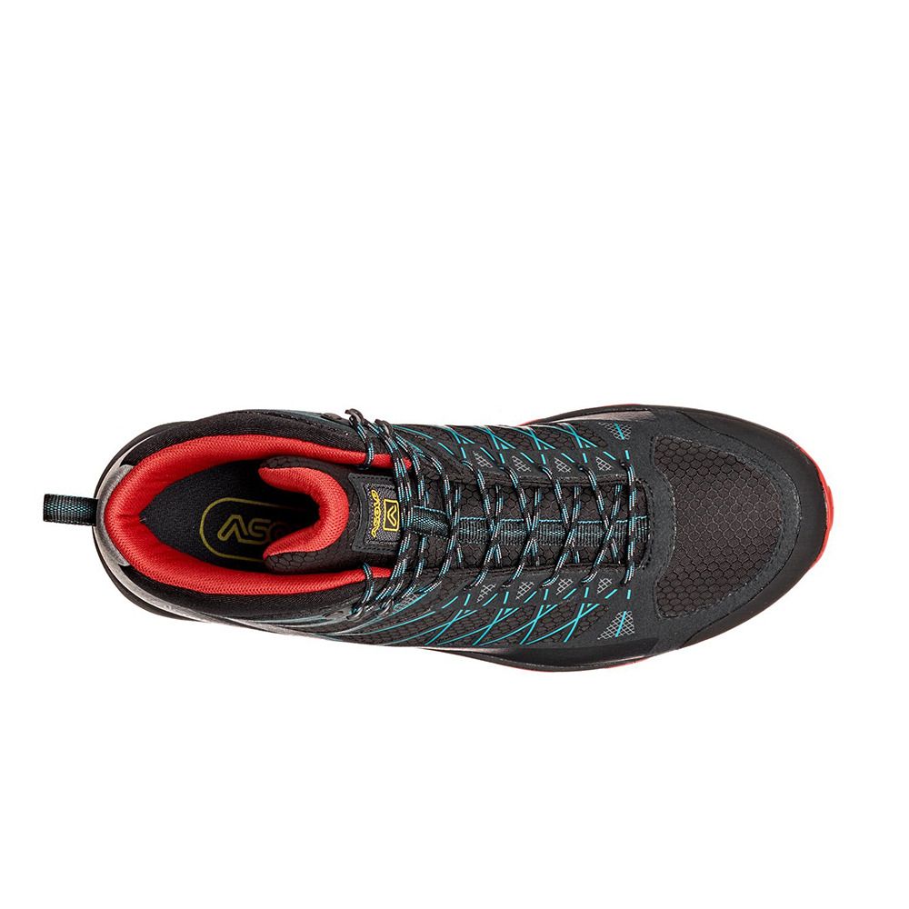 Asolo GRID MID GV - Chaussures randonné Homme nero/rosso