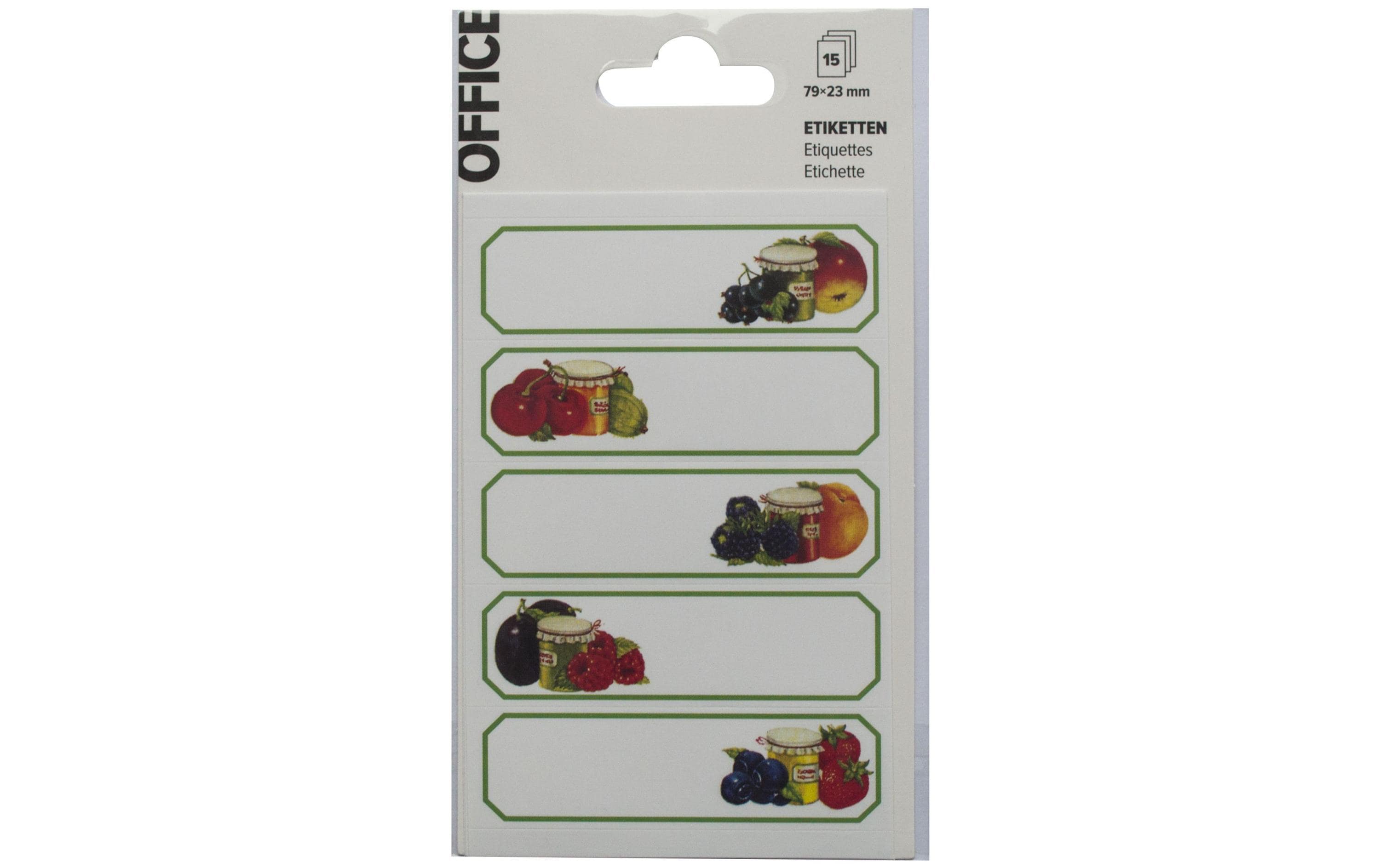 Universal-Etiketten 79 x 23 mm 15 Stk.Selbstklebende Etiketten