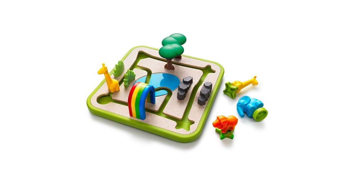 SmartGamesSafari Park Jr. Denkspel  (Nederlands, 1 speler, Vanaf 3 jaar, 60 opdrachten)